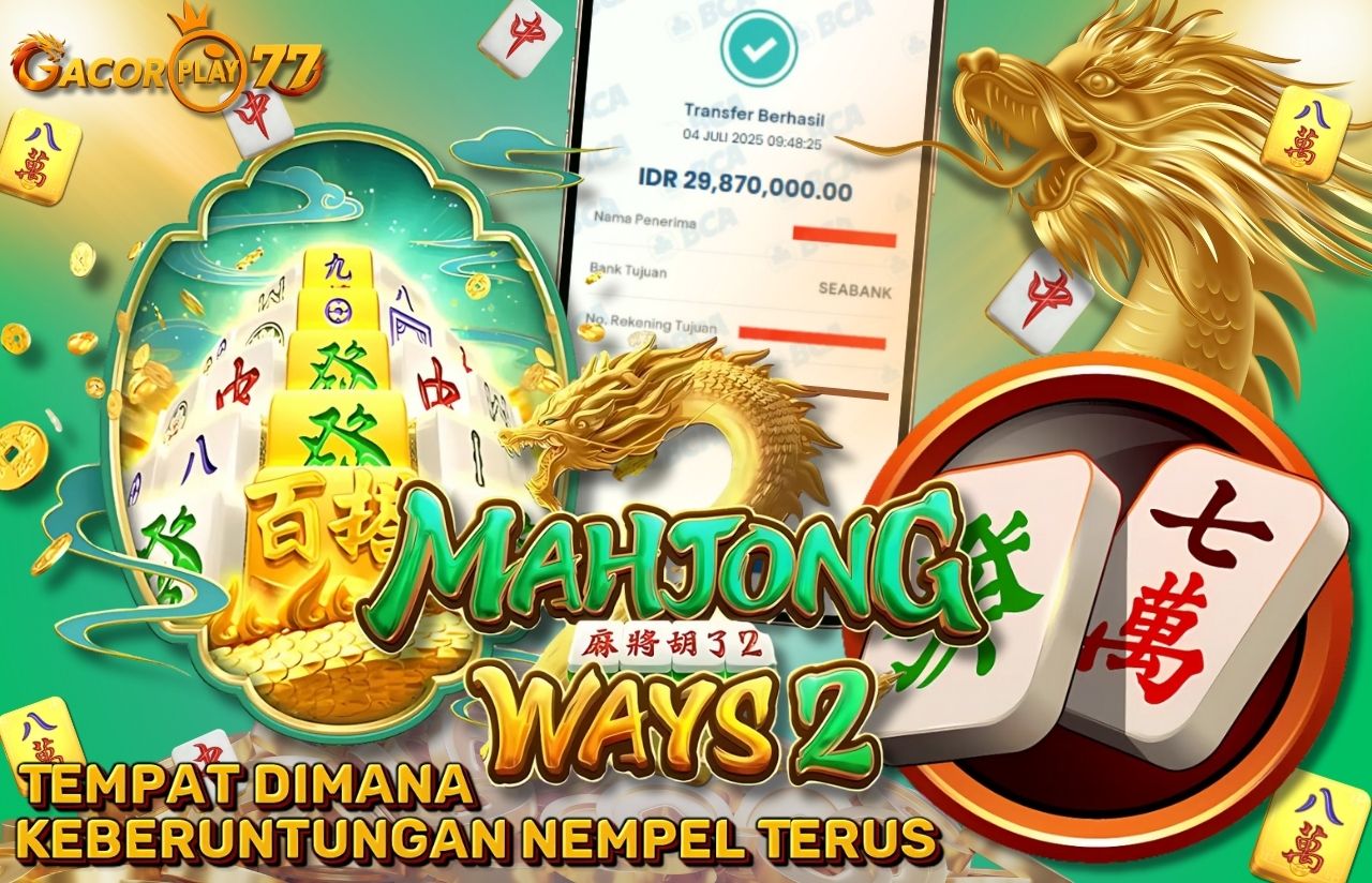 Selamat kepada user id : pr**e Wede Rp 29.870.000 di Game MAHJONG WAYS 2 PG SOFT Cair Gk Sampe 1 Menit! Menang Mudah di Gacorplay77
